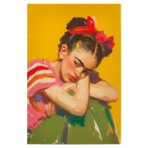 Poster 30x20 cm "Frida's Fantasiewelt" artboxONE - Abstrakt,Menschen,Fashion