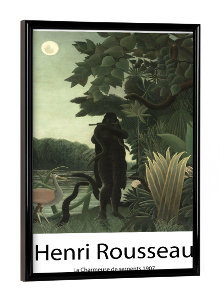 Poster mit schwarzem Rahmen "Henri Rousseau f" artboxONE - Natur,Floral,Menschen