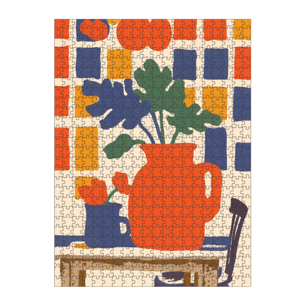 Puzzle Ravensburger "Botanische Küchen Kacheln" artboxONE - Floral,Architektur,Geometrie