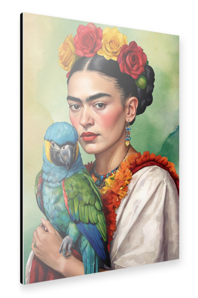 Alu-Dibond "Frida Kahlo bunt" 30x20 cm artboxONE