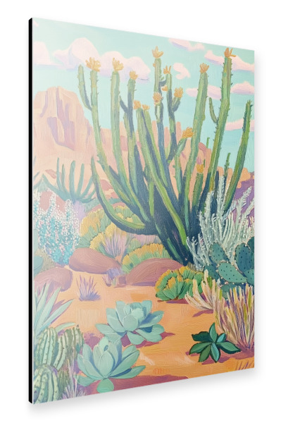 Alu-Dibond "Lebendige Wüstenlandschaft" 75x50 cm artboxONE