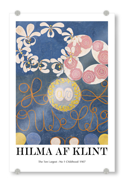 Acrylglasbild "Hilma af klint i" artboxONE - Abstrakt - Kunst,Maler,Maler,Berühmtheit,Illustration,Dekorative,Wohnkultur,20. jahrhundert