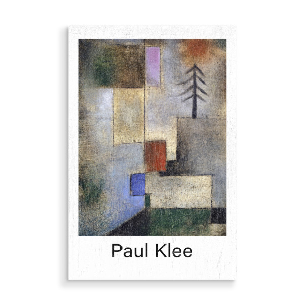 Holzbild "Paul Klee" artboxONE - Abstrakt - Kunst,Maler,Berühmtheit,Illustration,Dekorative,Wohnkultur,Maler,20. jahrhundert