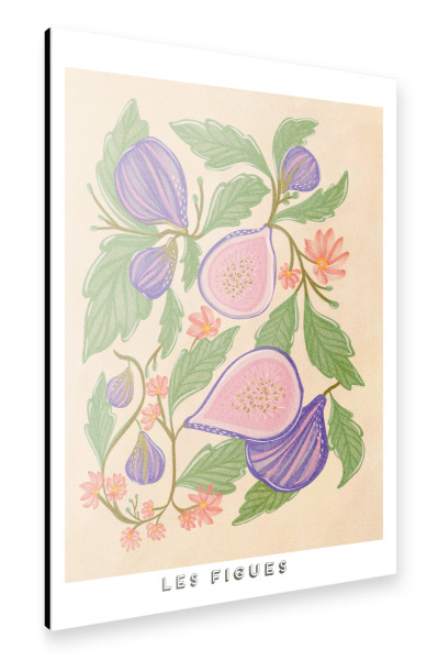 Alu-Dibond "Figs and flowers" 30x20 cm artboxONE