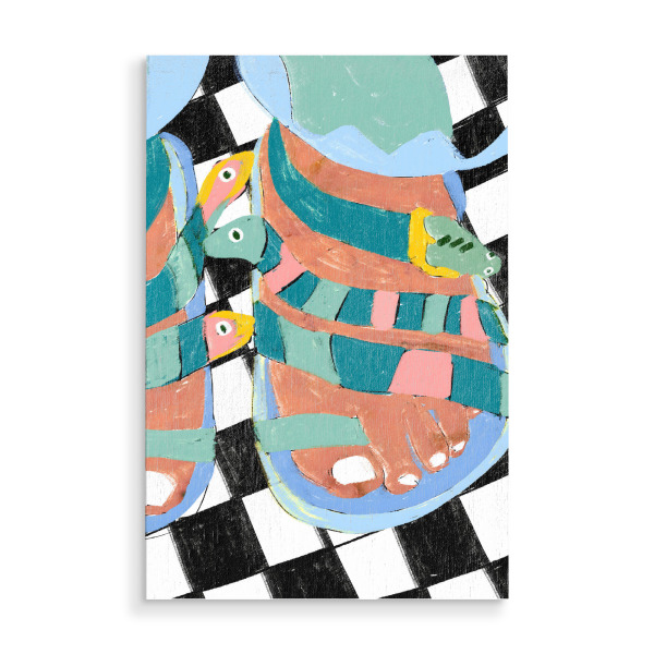 Holzbild "Wild Side Snake Walk" artboxONE - Tiere,Abstrakt