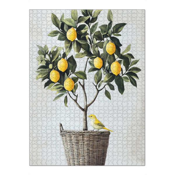 Puzzle Ravensburger "Vögelein mit Zironen" artboxONE - Natur,Tiere,Essen & Trinken / Obst & Gemüse