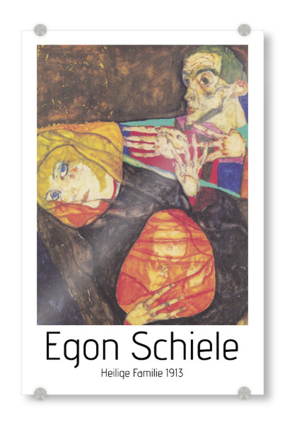 Acrylglasbild "Egon Schiele Heilige Familie" artboxONE - Abstrakt,Menschen