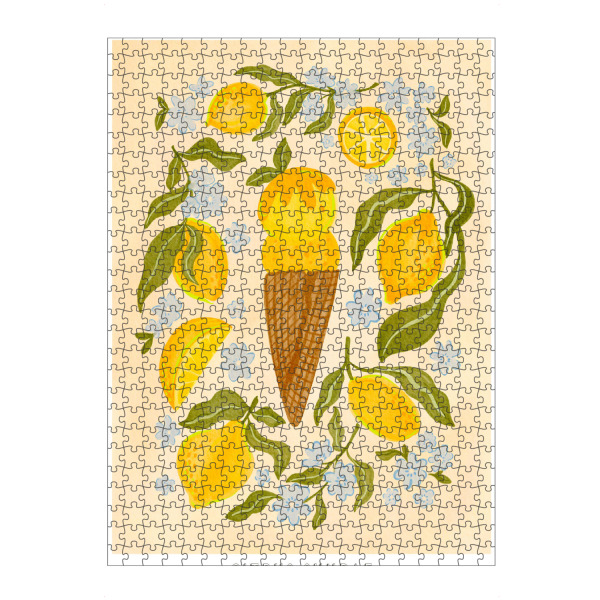 Puzzle Ravensburger "Citrus and florals" artboxONE - Floral,Essen & Trinken,Essen & Trinken / Obst & Gemüse