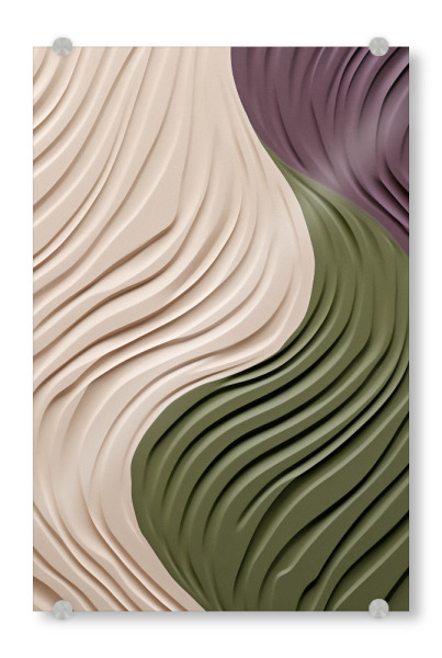 Acrylglasbild "Natur Wellen in Bewegung" artboxONE - Natur,Abstrakt,Geometrie