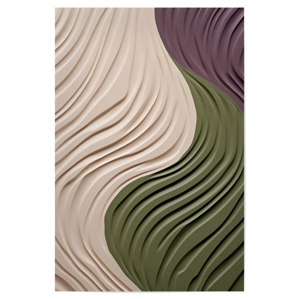 Poster "Natur Wellen in Bewegung" artboxONE - Natur,Abstrakt,Geometrie