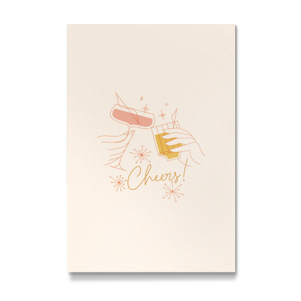 Galerie-Print "Anstoßen Prost beige" 30x20 cm artboxONE