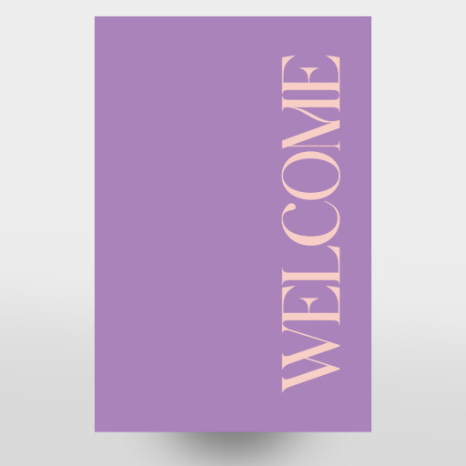 Welcome Purple
