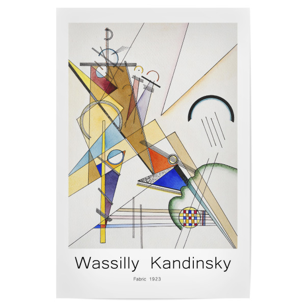 Poster "Wassily Kandinsky m" artboxONE - Abstrakt,Geometrie - Kunst,Maler,Berühmtheit,Illustration,Dekorative,Wohnkultur,Maler,20. jahrhundert