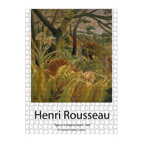 Puzzle Ravensburger "Henri Rousseau c" artboxONE - Abstrakt
