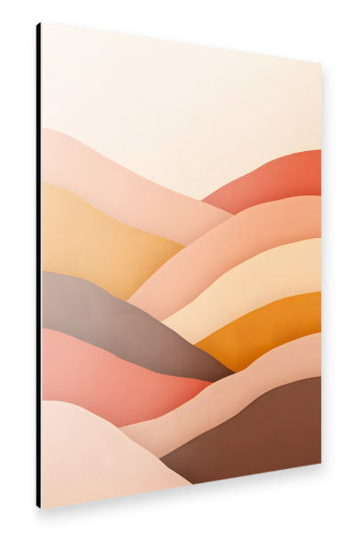 Alu-Dibond "Erdige Wellen der Ruhe" 75x50 cm artboxONE