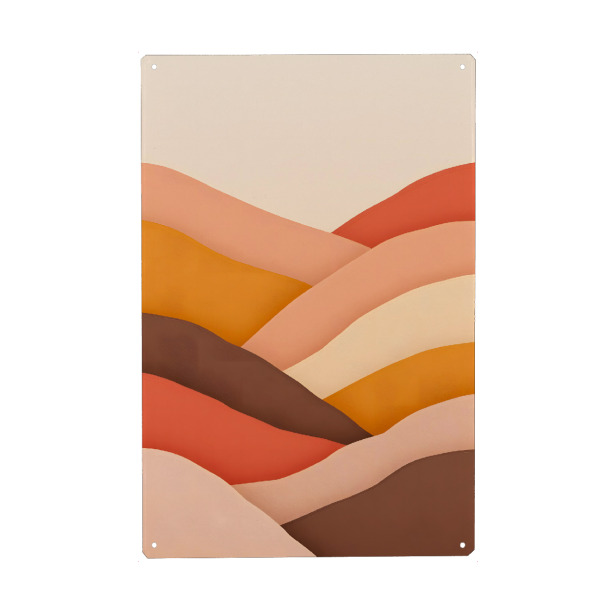 Holzbild "Erdige Wellen der Ruhe" artboxONE - Natur