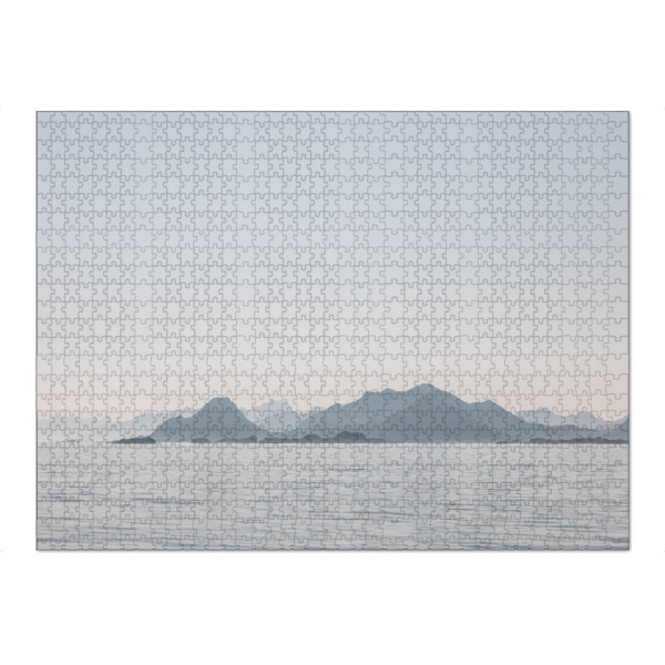 Puzzle Ravensburger "Islands in the Distance" artboxONE - Natur,Reise - Lofoten,Berge,Norwegen,Skandinavien,Norwegische küste,Meer,Wasser