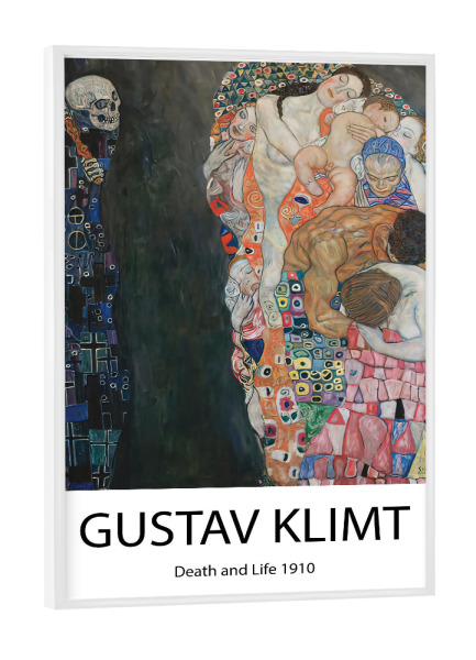 Poster mit weißem Rahmen "Gustav Klimt" artboxONE - Abstrakt - Kunst,Maler,Berühmtheit,Illustration,Dekorative,Wohnkultur,Maler,20. jahrhundert