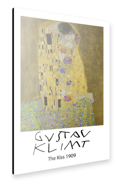 Alu-Dibond "Gustav Klimt der Kuss" 75x50 cm artboxONE