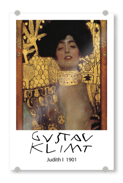 Acrylglasbild "Gustav Klimt Judith i" artboxONE - Abstrakt - Kunst,Maler,Berühmtheit,Illustration,Dekorative,Wohnkultur,Maler,20. jahrhundert