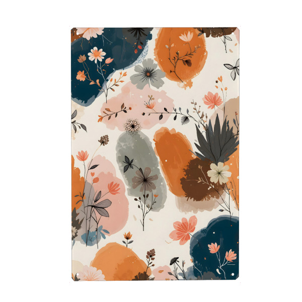 Holzbild "Unordentliche Botanische am besten" artboxONE - Floral,Abstrakt