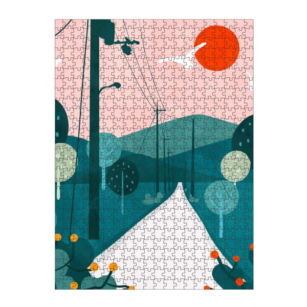 Puzzle Ravensburger "Chill Road, No Traffic, Just Vibes" artboxONE - Natur,Abstrakt