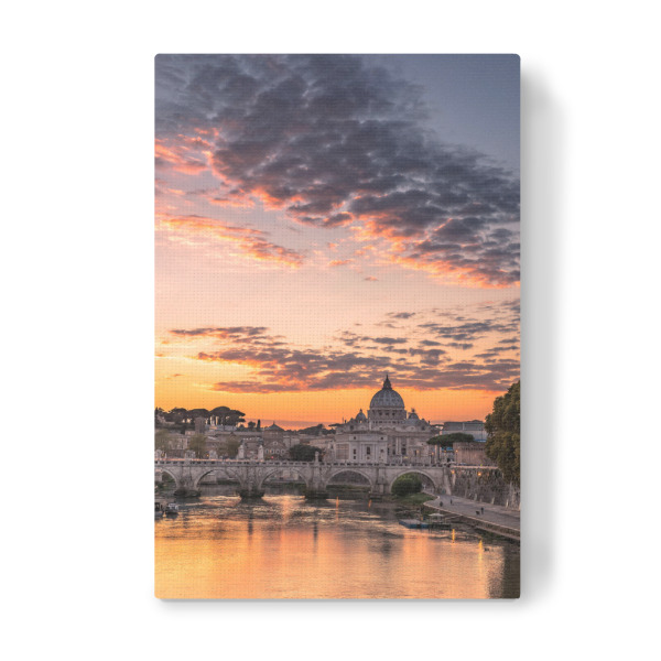 Leinwandbild "Sonnenuntergang über Rom" artboxONE - Reise,Architektur,Reise / Länder,Städte / Rom