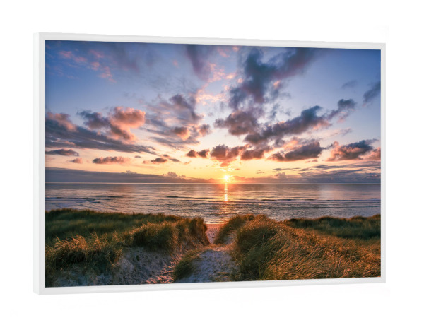 Poster mit weißem Rahmen "Tagesende auf Sylt" artboxONE - Natur,Reise,Reise / Strand und Meer,Reise / Länder