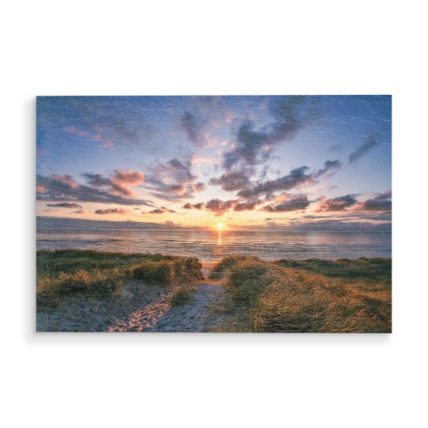 Holzbild "Tagesende auf Sylt" artboxONE - Natur,Reise,Reise / Strand und Meer,Reise / Länder