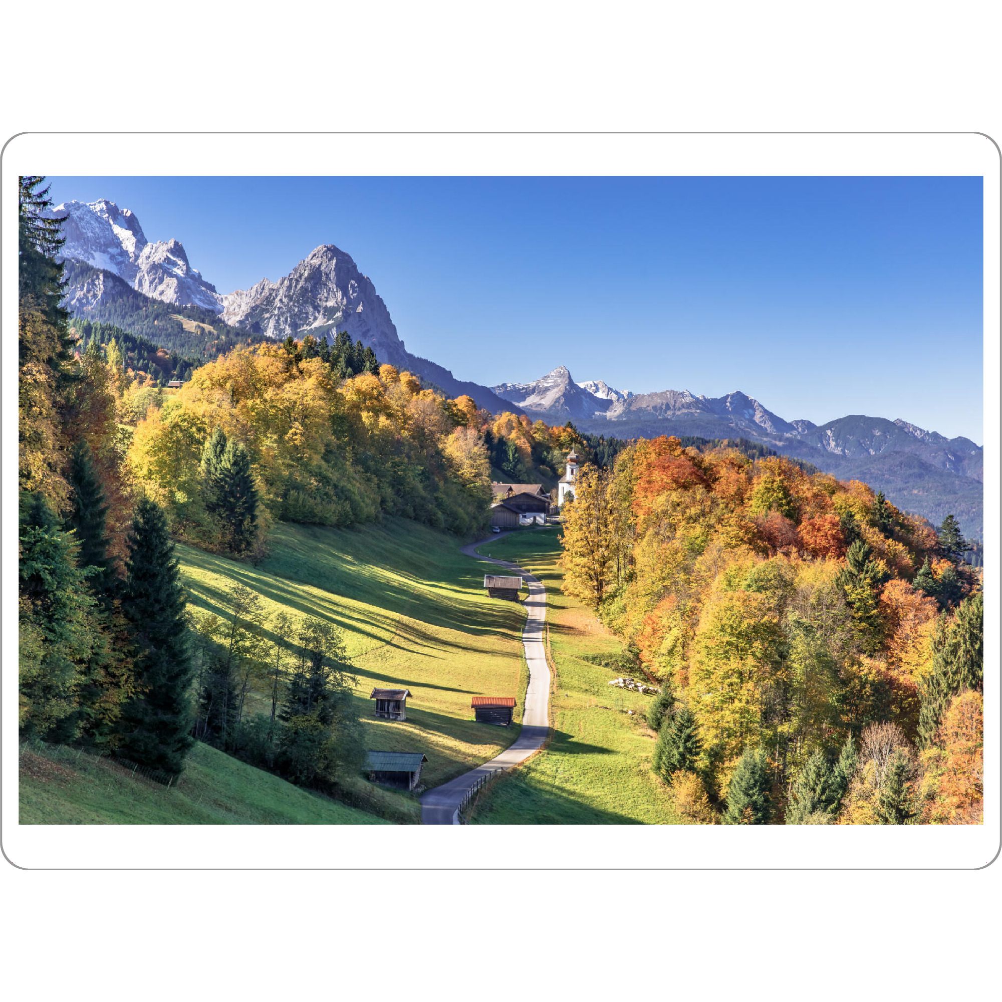 Tischset "Herbst in Wamberg Oberbayern" artboxONE - Natur,Reise,Reise / Länder