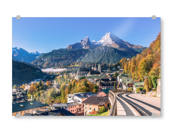 Acrylglasbild "Herbst in Berchtesgaden" artboxONE - Natur,Reise,Architektur,Reise / Länder