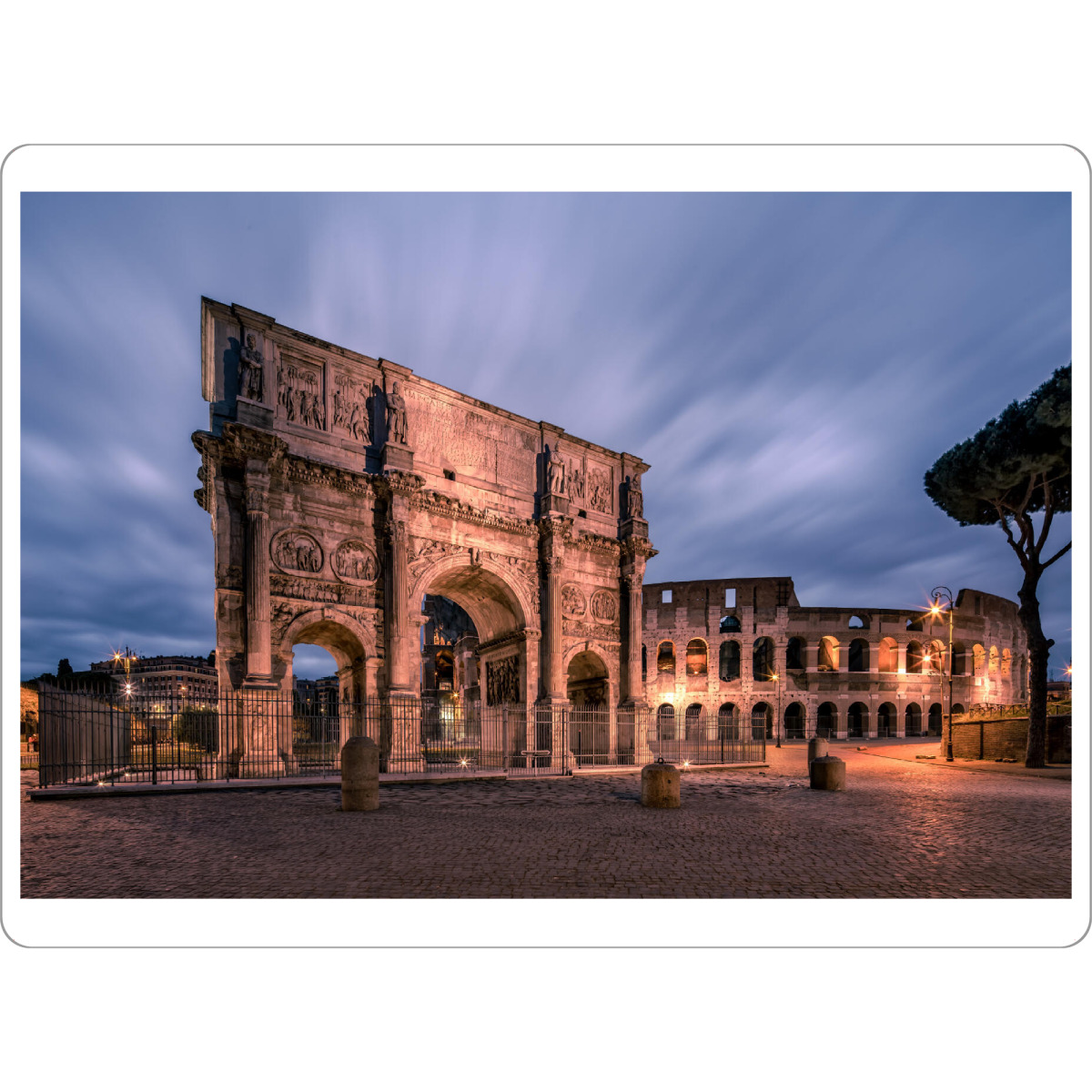 Tischset "Kolosseum Rom Blaue Stunde" artboxONE - Architektur,Städte / Rom