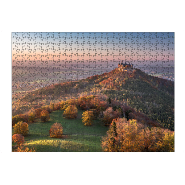 Puzzle Ravensburger "Schloss Hohenzollern im Herbst" artboxONE - Natur,Reise,Architektur,Reise / Länder