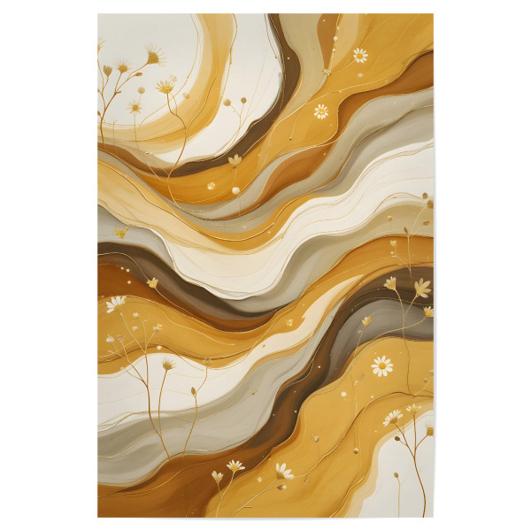 Poster "Goldene Brise" artboxONE - Abstrakt