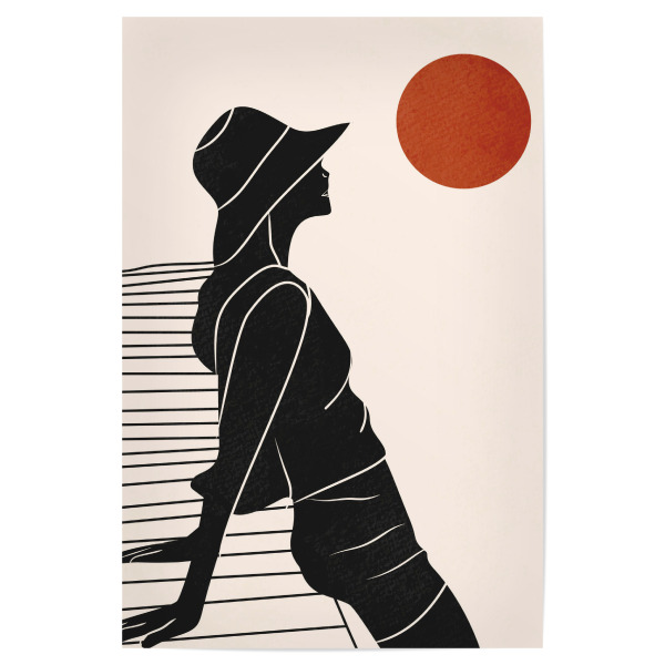 Poster 30x20 cm "Durch das Wasser" artboxONE - Abstrakt,Menschen