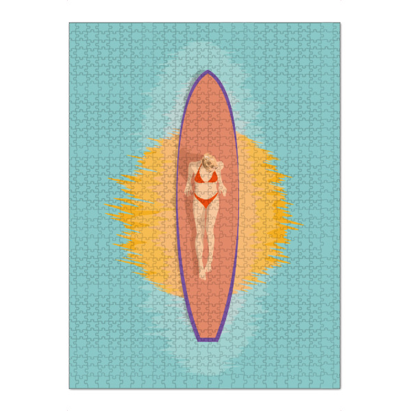 Puzzle Ravensburger "Surfer Girl - Hang Loose" artboxONE - Natur,Reise / Strand und Meer,Sport