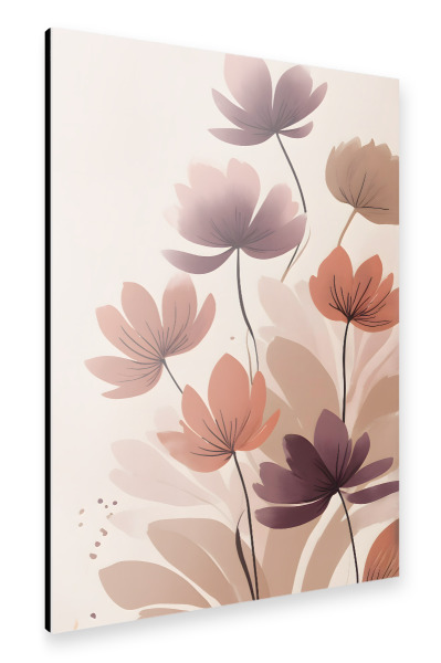 Alu-Dibond "Blütenblätter auf Punkt" 75x50 cm artboxONE