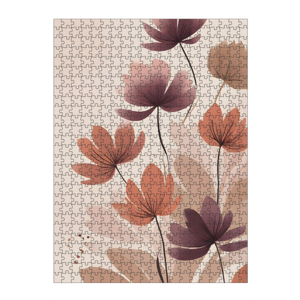 Puzzle Ravensburger "Blütenblätter auf Punkt" artboxONE - Floral