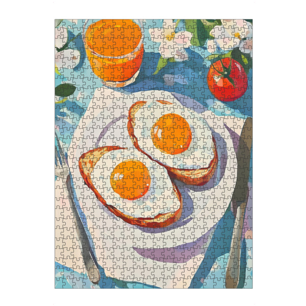 Puzzle Ravensburger "Frühstücksgebratene Eier" artboxONE - Essen & Trinken