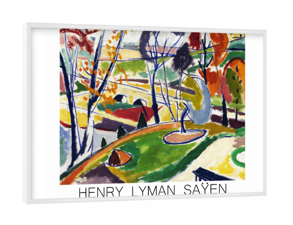 Poster mit weißem Rahmen "Henry Lyman Sa ihrem Dekorum plat" artboxONE - Abstrakt