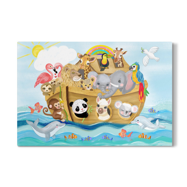 Galerie-Print "Arche Noah mit süßen Tieren" 30x20 cm artboxONE