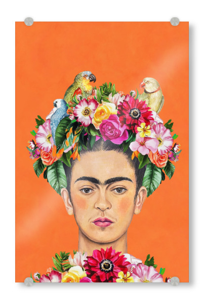 Acrylglasbild "Frida's Blüten Sommer" artboxONE - Floral,Tiere,Menschen