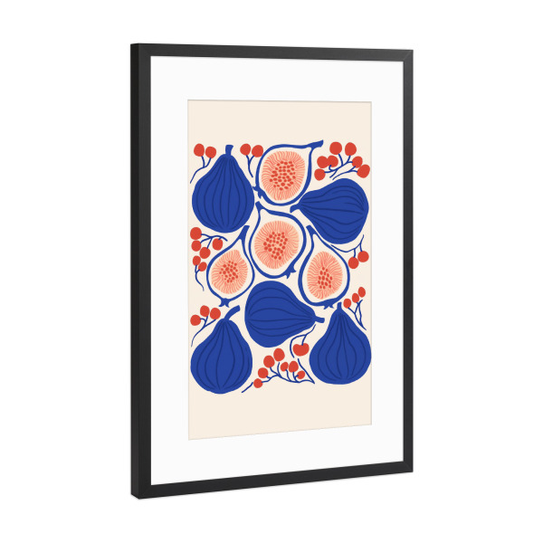 Poster mit Rahmen Schwarz (Metallic) "Herbstfrüchte in Farbe" artboxONE - Essen & Trinken,Abstrakt,Essen & Trinken / Obst & Gemüse