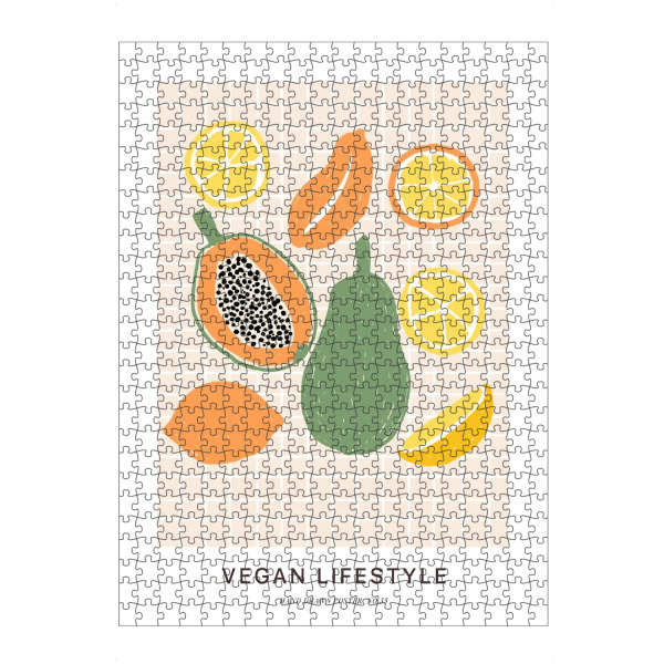 Puzzle Ravensburger "Vegan Fruit Love" artboxONE - Essen & Trinken,Abstrakt,Essen & Trinken / Obst & Gemüse