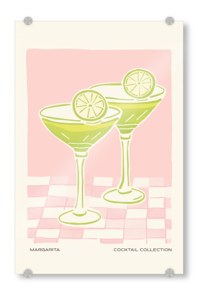 Acrylglasbild "Margarita im Pastell-Look" artboxONE - Essen & Trinken,Essen & Trinken / Alkohol
