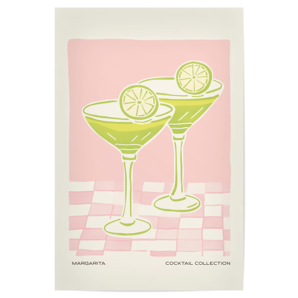 Poster "Margarita im Pastell-Look" artboxONE - Essen & Trinken,Essen & Trinken / Alkohol
