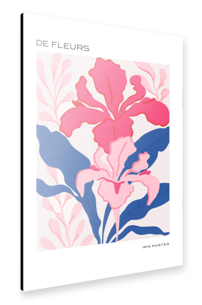 Alu-Dibond "Iris in Farbe – De Fleurs" 30x20 cm artboxONE