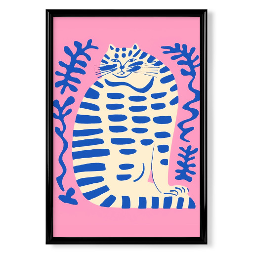 Pfotenstillleben auf Pink