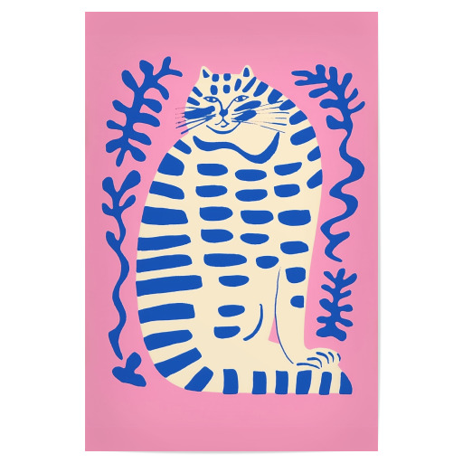 Pfotenstillleben auf Pink