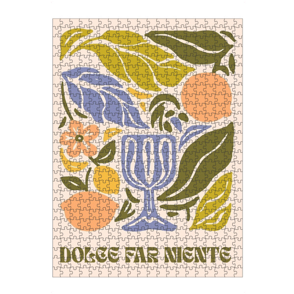 Puzzle Ravensburger "Dolce Far Niente-Meditationskunst" artboxONE - Typografie,Floral,Abstrakt